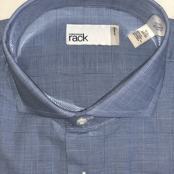 Nordstrom Rack Tonal Check Trim Fit Dress Shirt - Picture 4 of 4